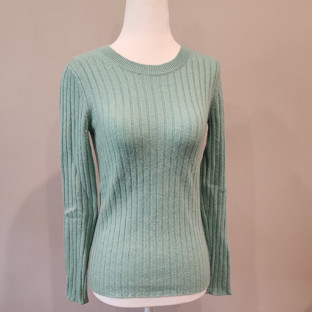 Banana Republic Light Green Knit Top